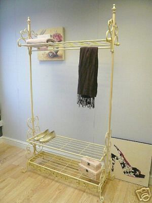vintage chic clothes rail cream french hanging wardrobe ebay vintage chic clothes rail cream french hanging wardrobe ebay