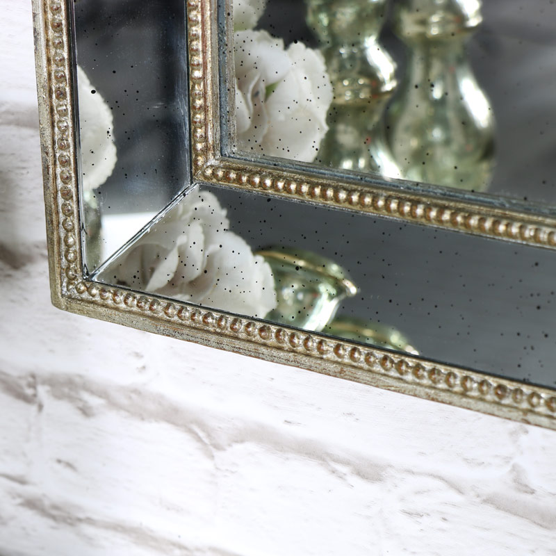 Antique Gold Mirror with Speckled Finish