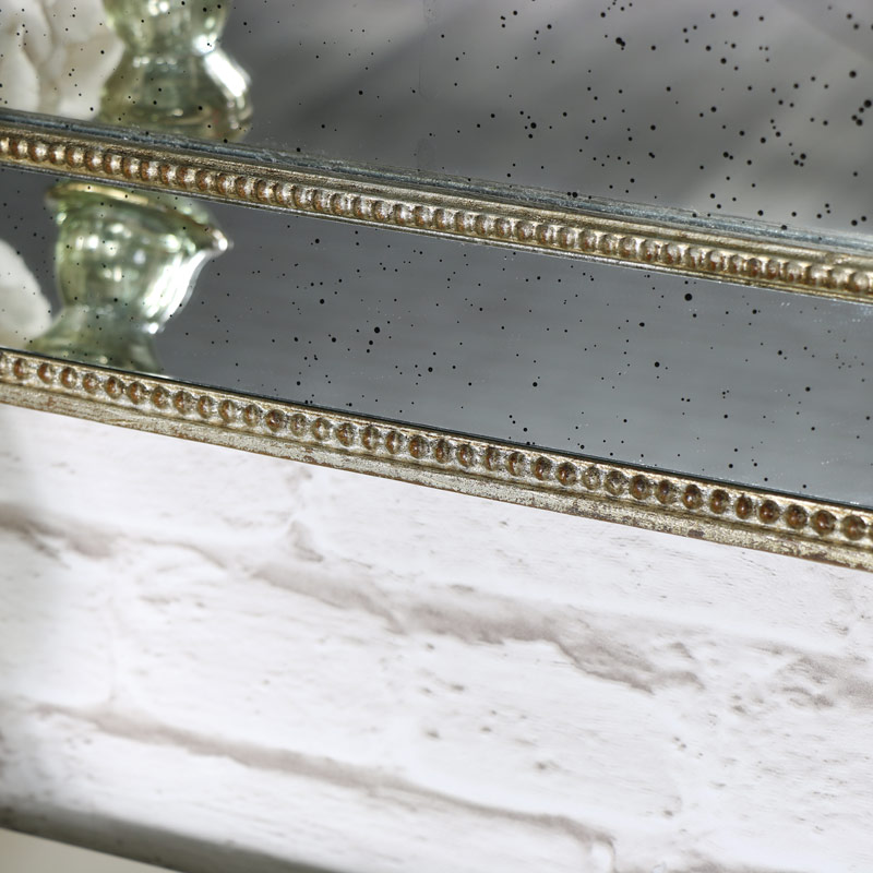 Antique Gold Mirror with Speckled Finish