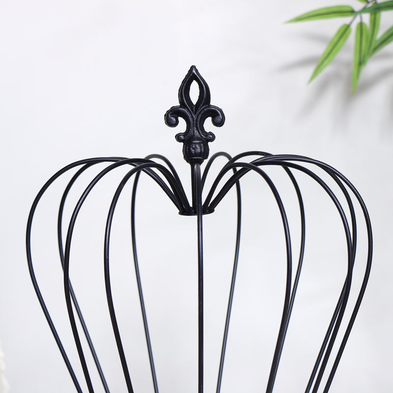 Black Crown Candle Holder