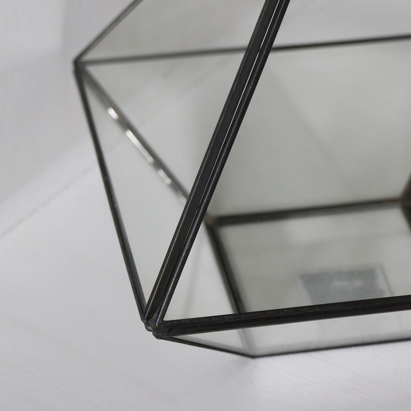 Black Pyramid Style Terrarium