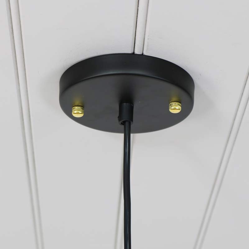 Black Retro Industrial Style Pendant Light Fitting