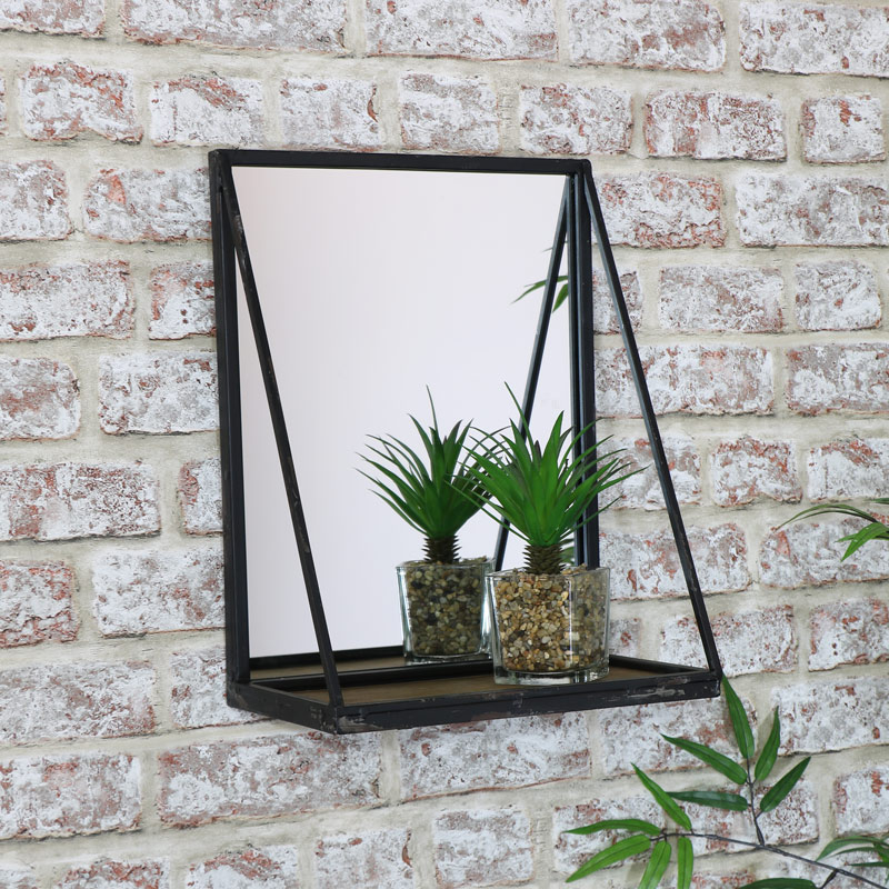 mirror with shelf