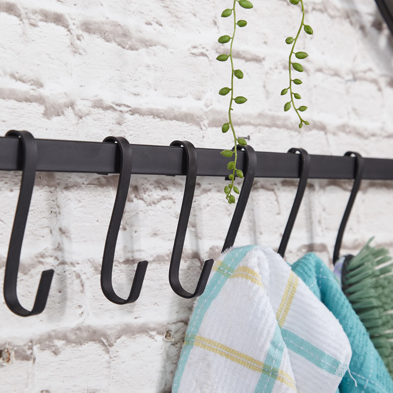 Black Wall Mounted Hooks