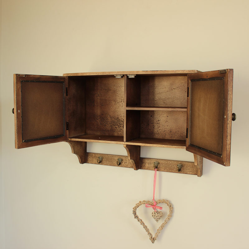 Blackboard Wall Cupboard with Hooks