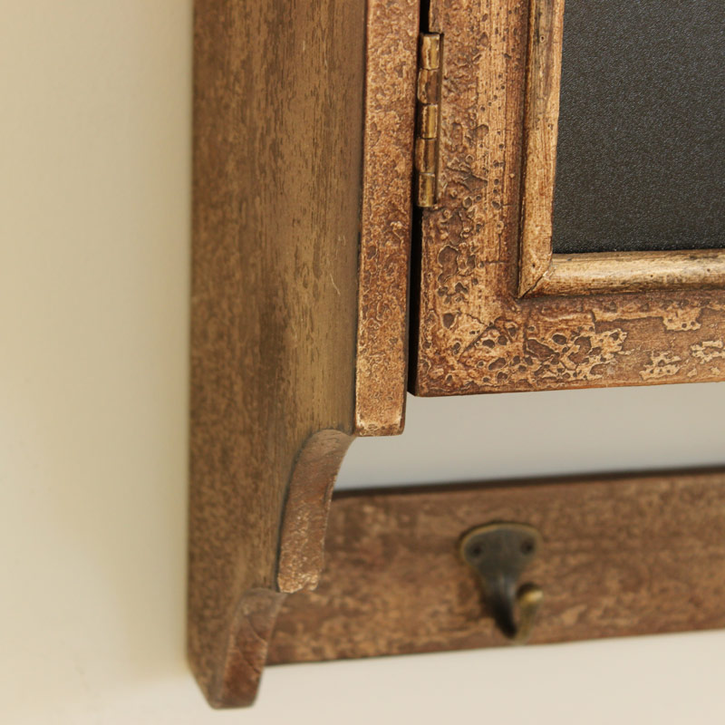 Blackboard Wall Cupboard with Hooks