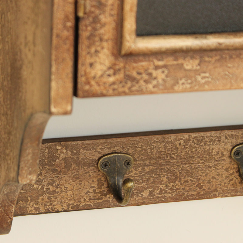 Blackboard Wall Cupboard with Hooks