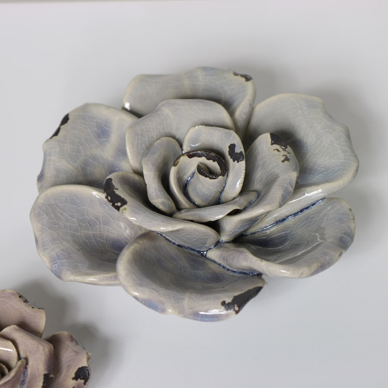 Ceramic Rose Ornament