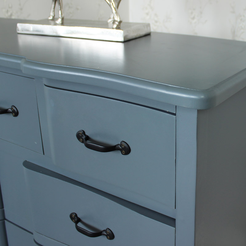 Boudoir Grey Range - Five Drawer Chest of Drawers