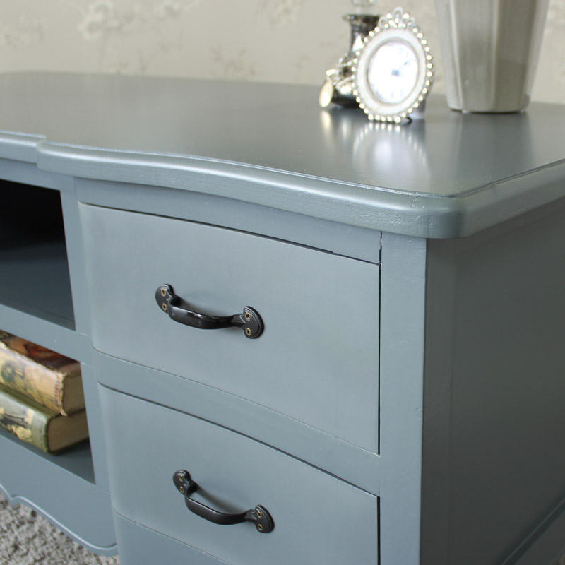 Boudoir Grey Range - Large TV Cabinet with Drawers