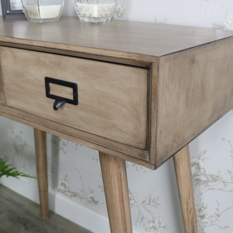 Brixham Range - Two Drawer Wooden Console Table