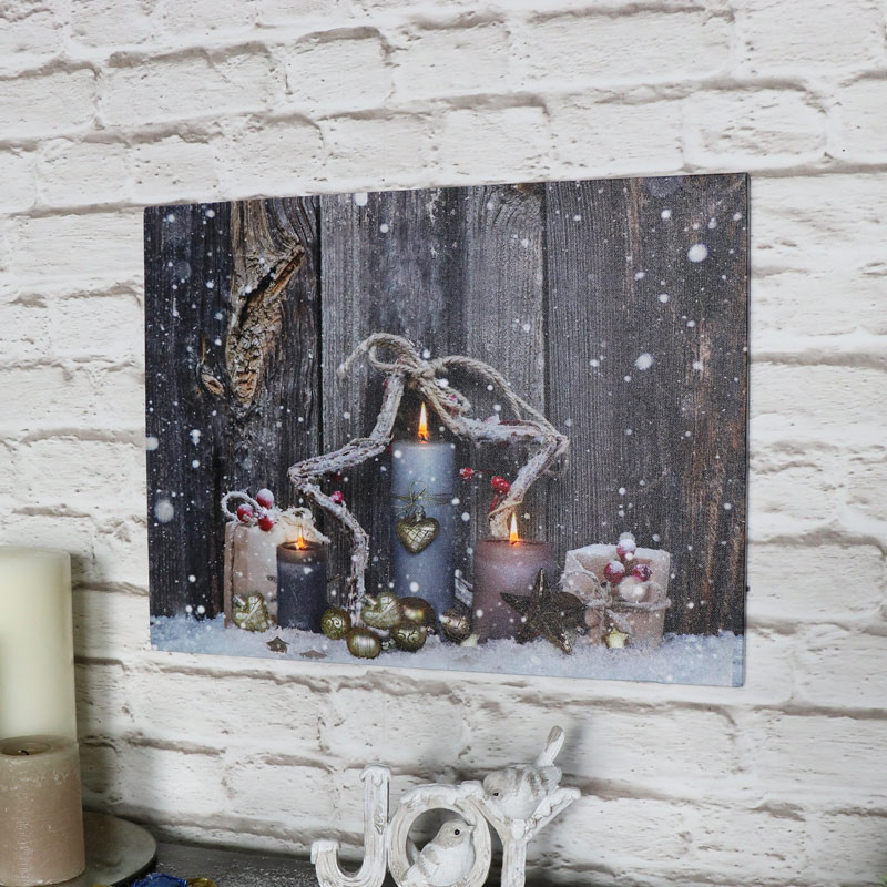 Christmas Light Up Canvas