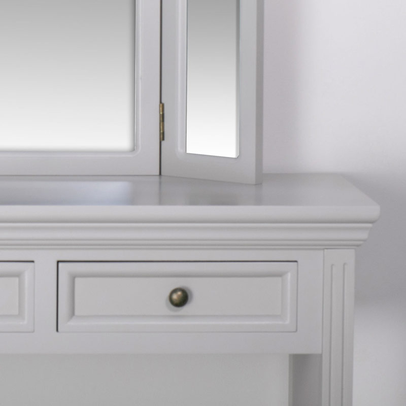 Grey Console/Dressing Table - Daventry Dove-Grey Range SECONDS ITEM