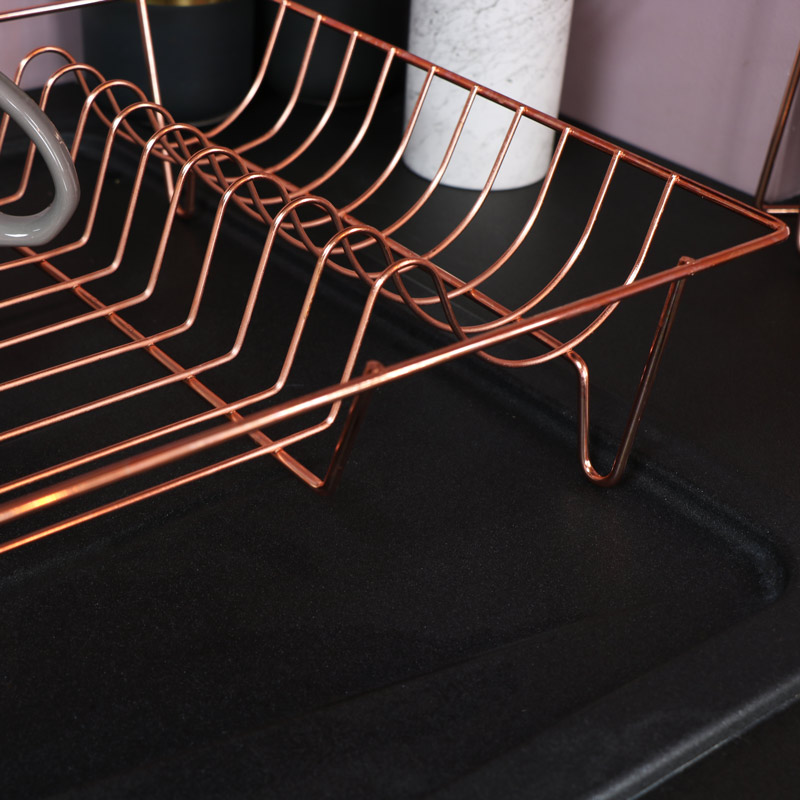 Copper Metal Dish Drainer