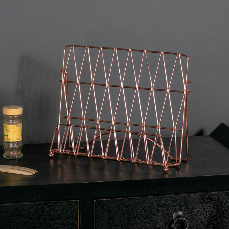 Copper Metal Tablet Recipe Book Holder