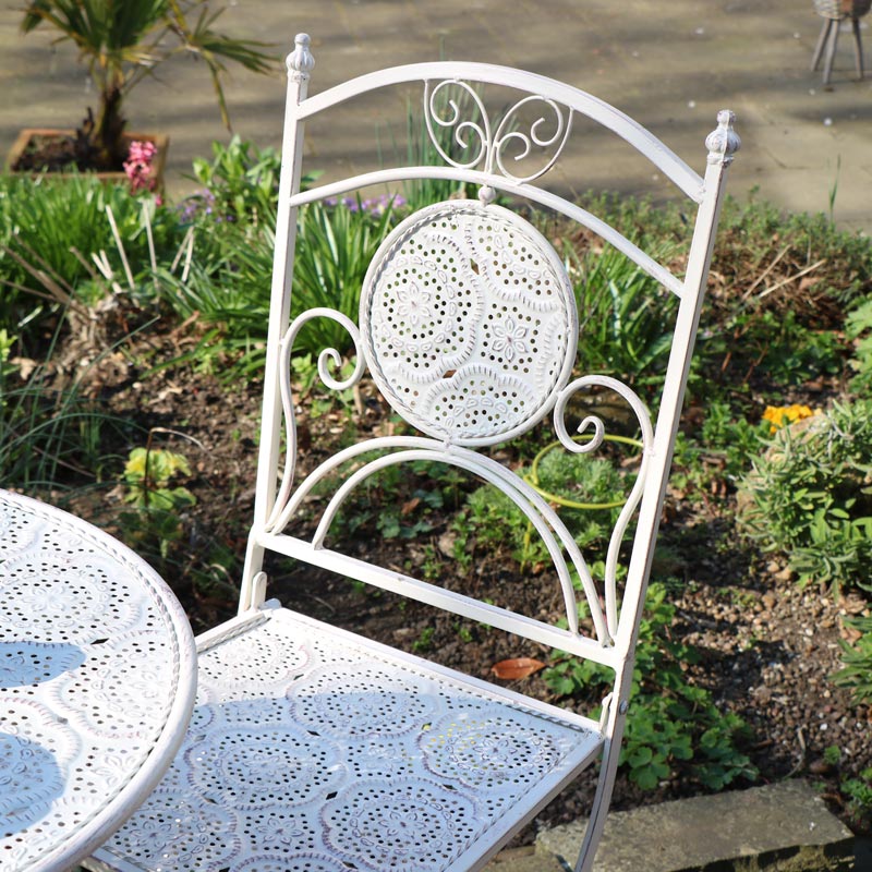 Cream Garden Table & Chairs Outdoor Furniture set  