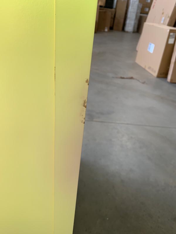 Cream Glazed Display Cabinet - Lyon Range DAMAGED SECONDS ITEM 4488