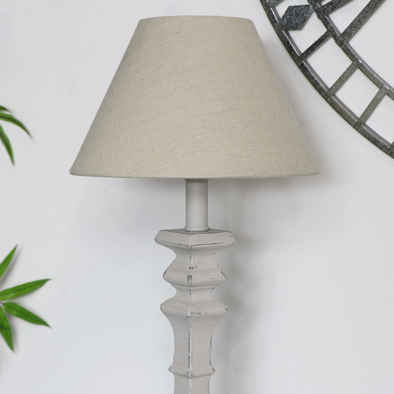 Curved Table Lamp - Stone Grey
