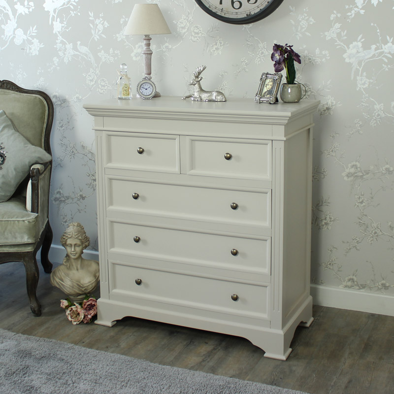 Daventry Range - Grey 5 Drawer Chest