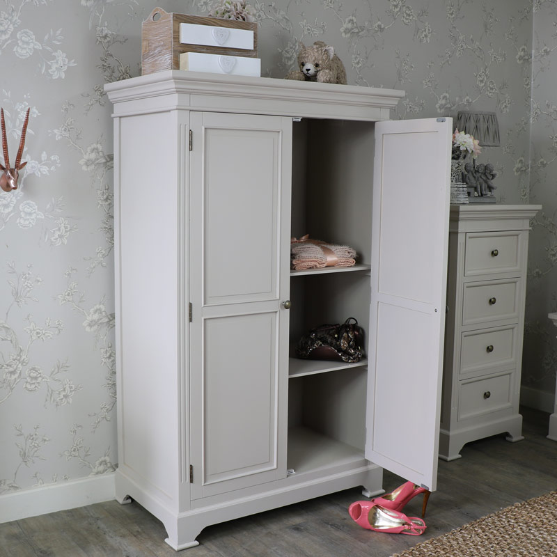 Linen Closet Low Wardrobe Daventry Grey Range Damaged Second
