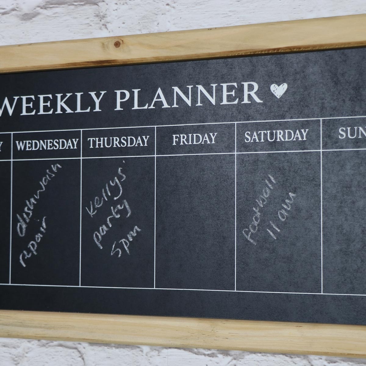 Days Of The Week Chalkboard Melody Maison