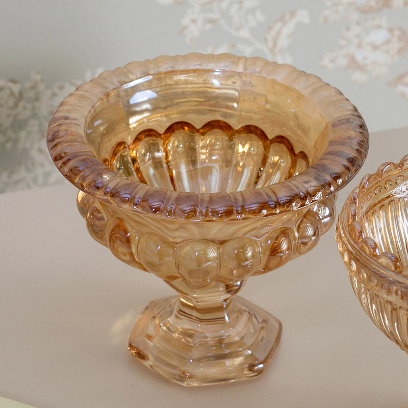 Decorative Glass Footed Display Bowl - Melody Maison®