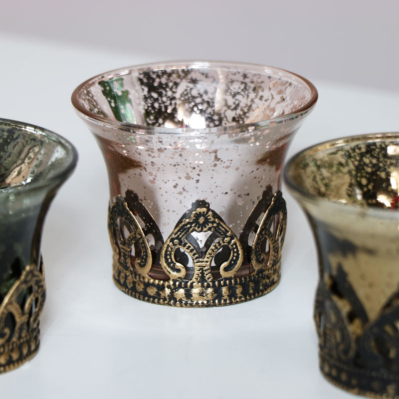 Decorative Glass Tealight Holders