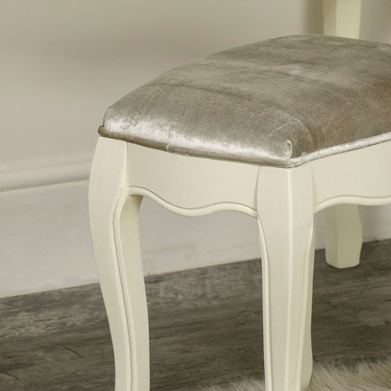 Cream Dressing Table Stool - Elise Cream Range 42cm x 44cm