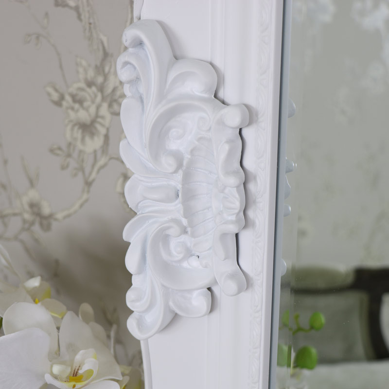 Extra, Extra Large Ornate White Full Length Wall/Floor Mirror