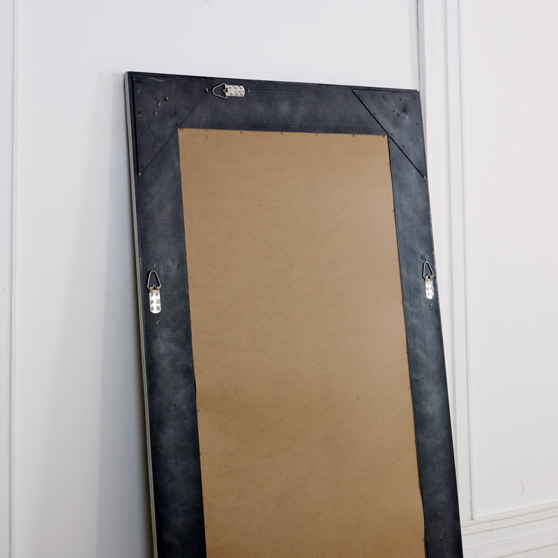 Extra Large Ornate Silver Wall Floor Mirror Melody Maison