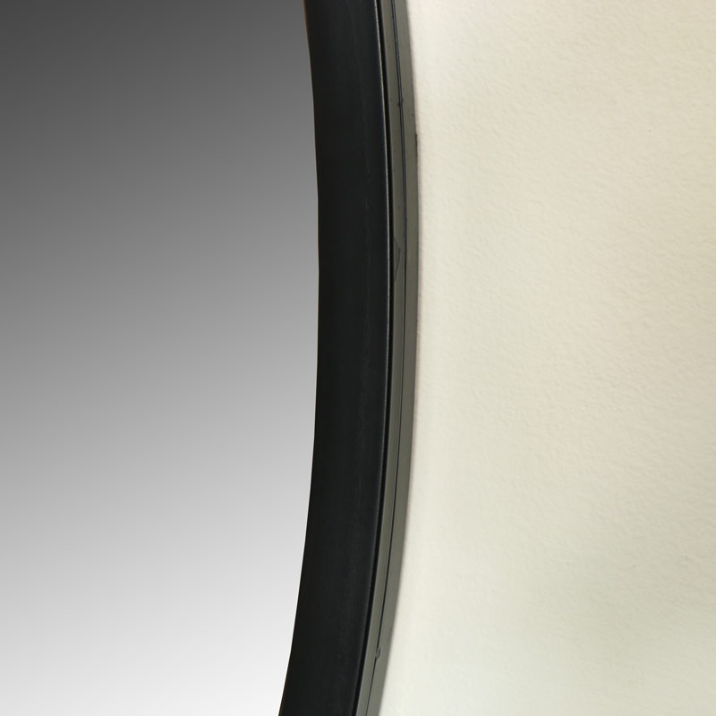 Extra Large Round Black Wall Mirror 120cm x 120cm DAMAGED SECONDS ITEM 2911 