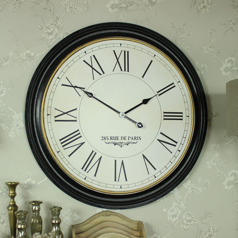 Extra Large Round Wooden Wall Clock
