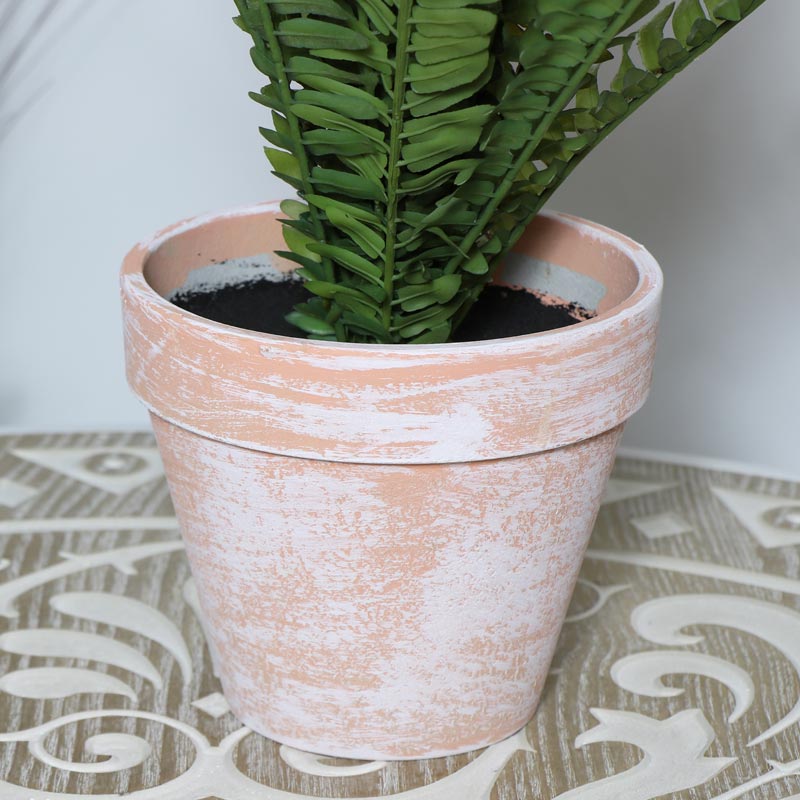 Faux Fern Potted Plant in Terracotta Pot