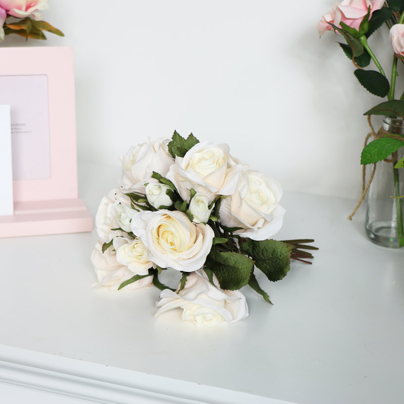 Faux Pale Pink Rose Bouquet