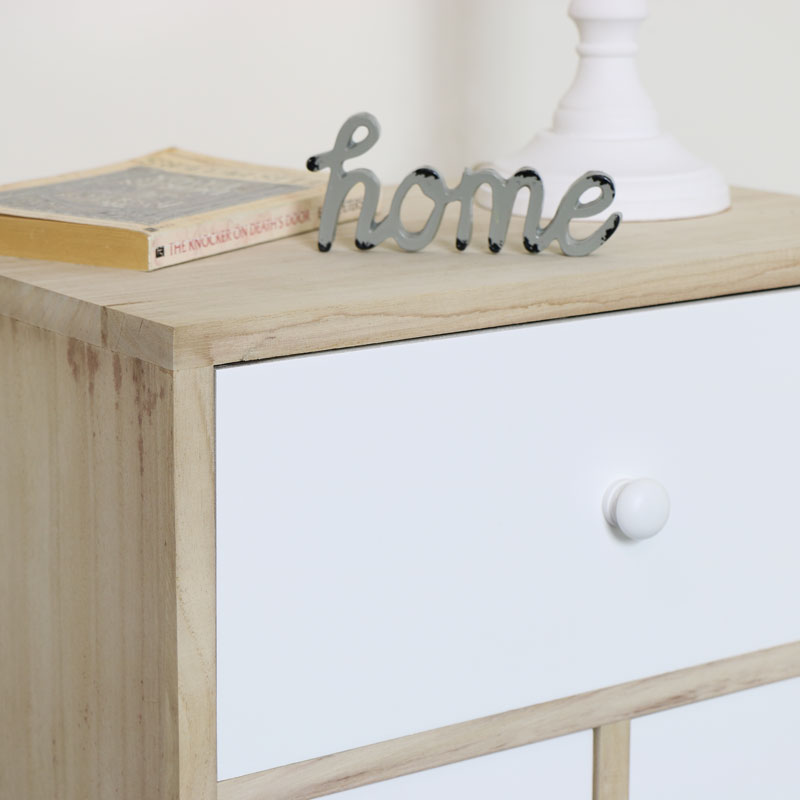 Four Drawer Wooden Storage Unit