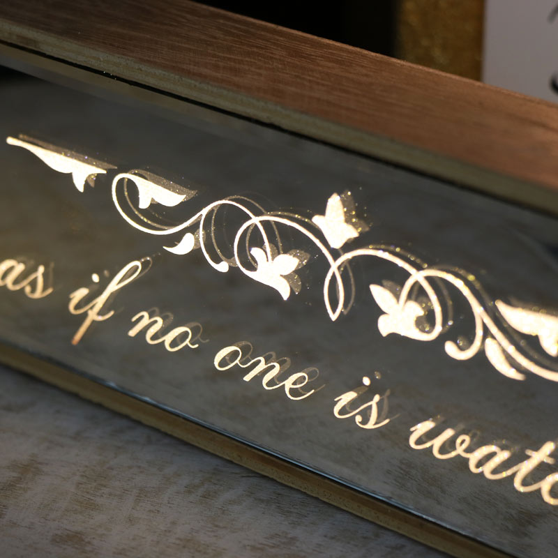 Freestanding LED Plaque 'Dance......'