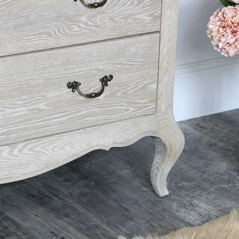 French Style 5 Drawer Chest of Drawers - Brigitte Range