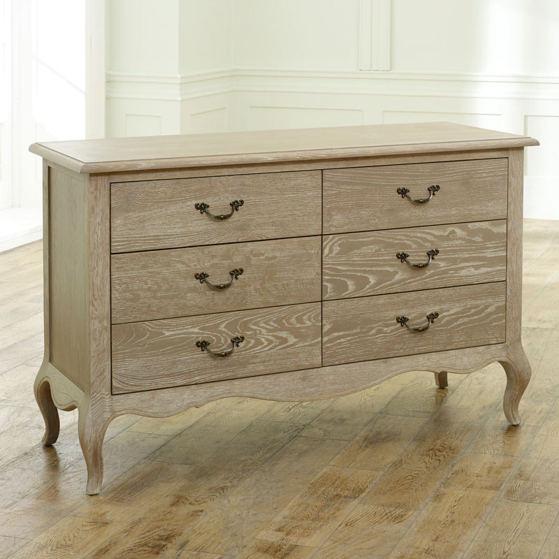 French Style 6 Drawer Chest of Drawers - Brigitte Range SECOND 7099