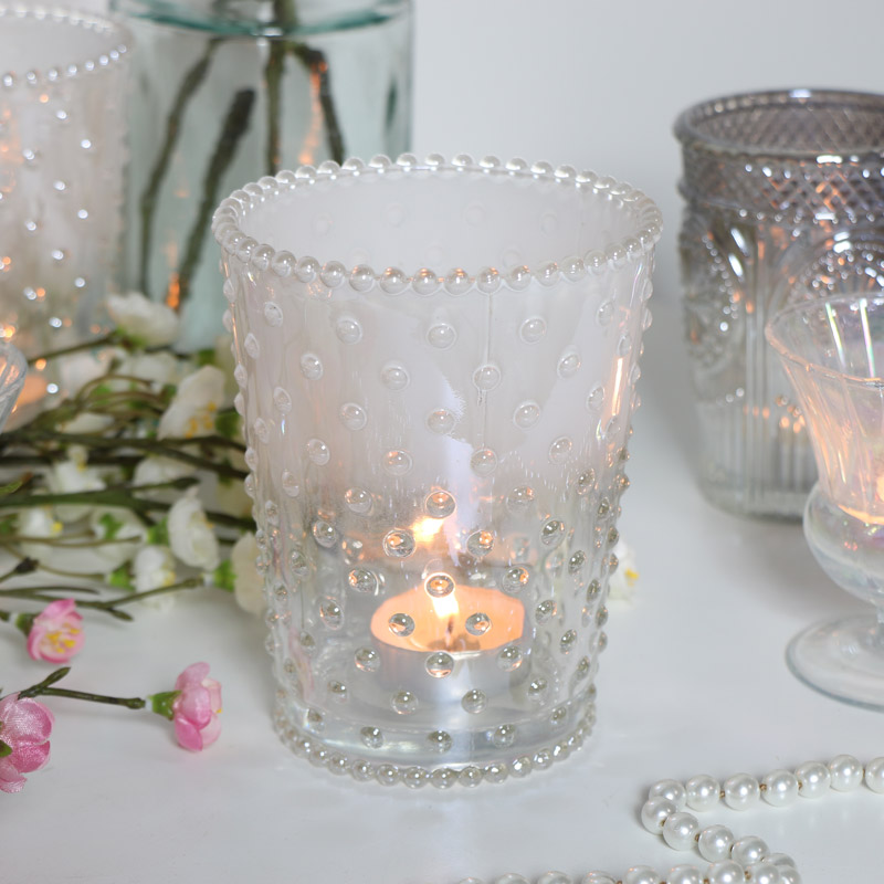 Glass Candle Holder