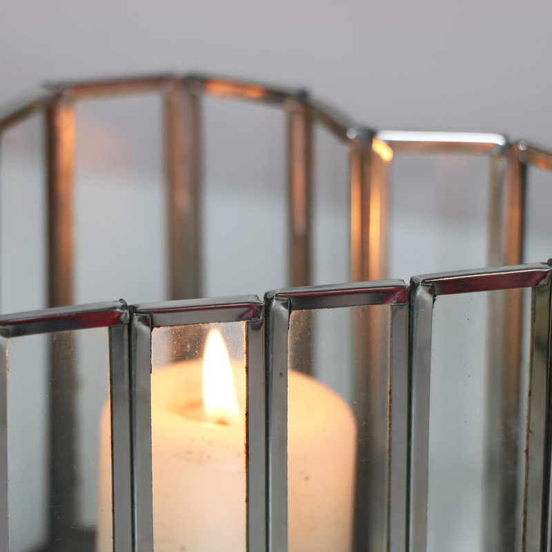 Glass Heart Candle Holder - Small