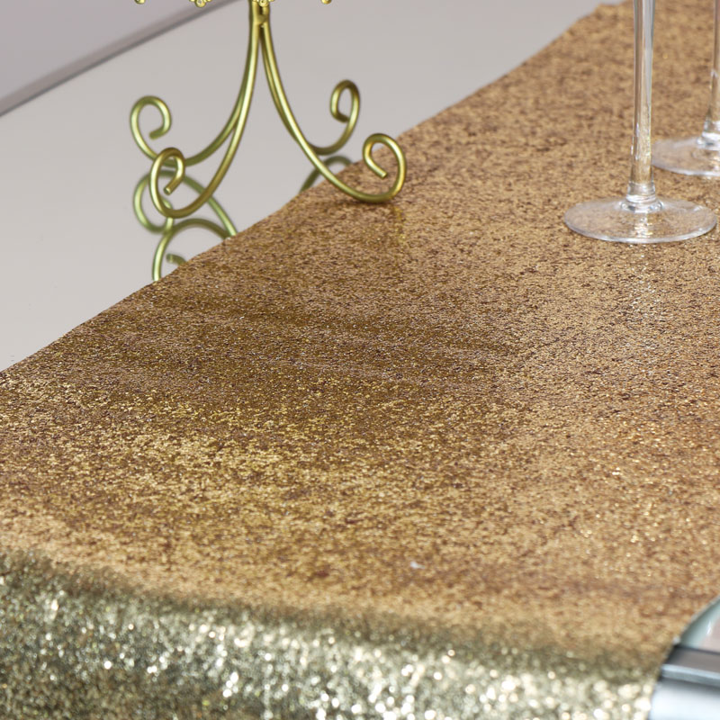 Gold Glitter Table Runner