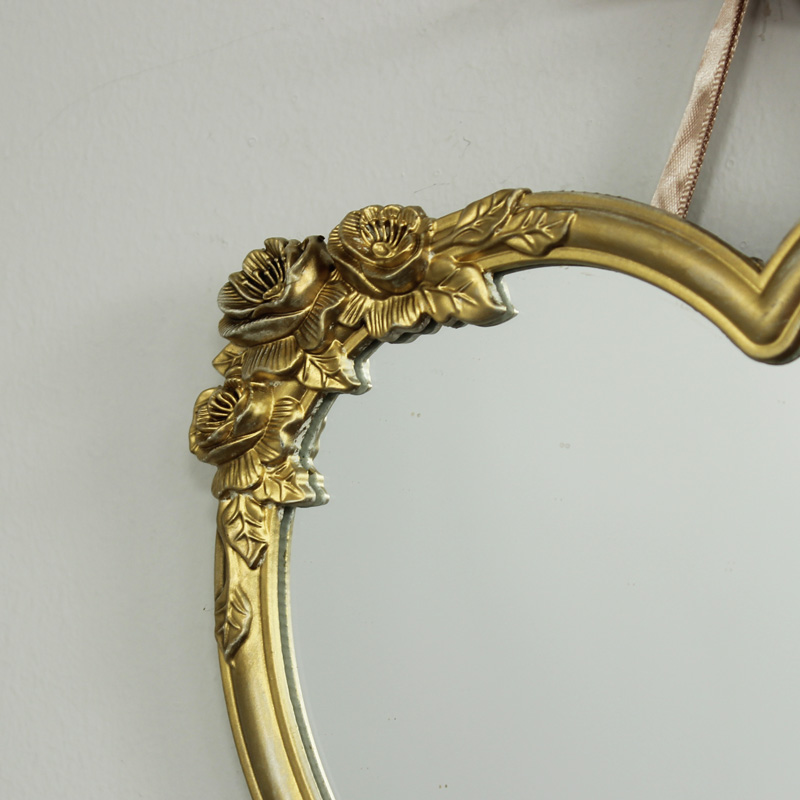 Gold Heart Wall Mirror