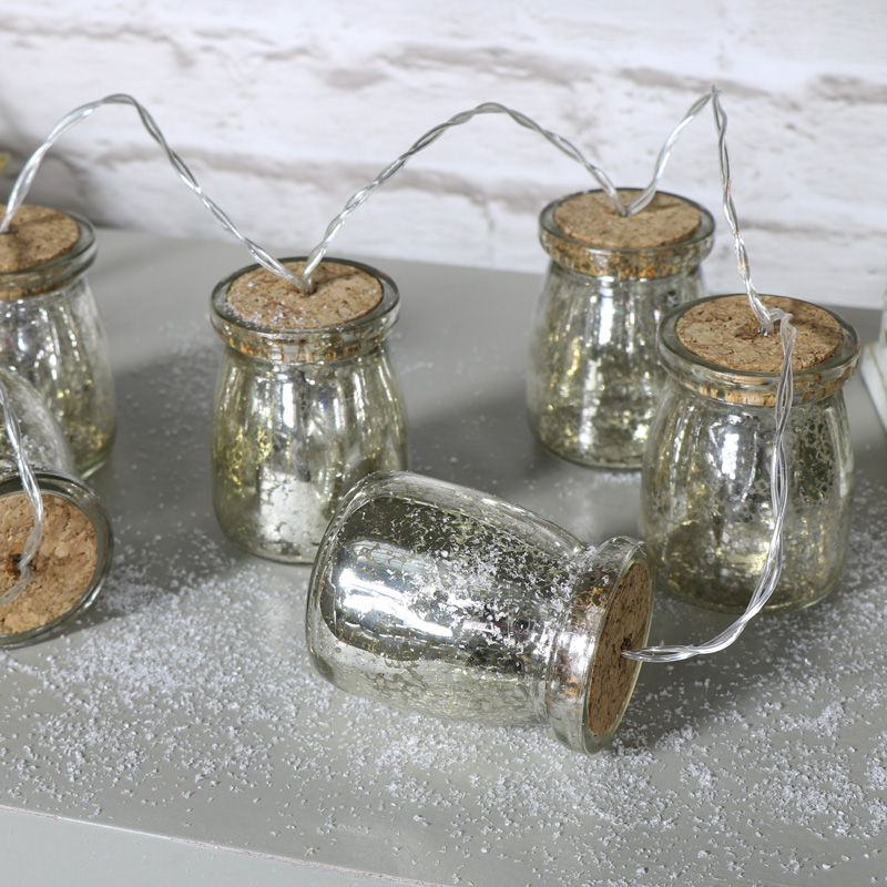 Gold Jar Fairy Light Garland