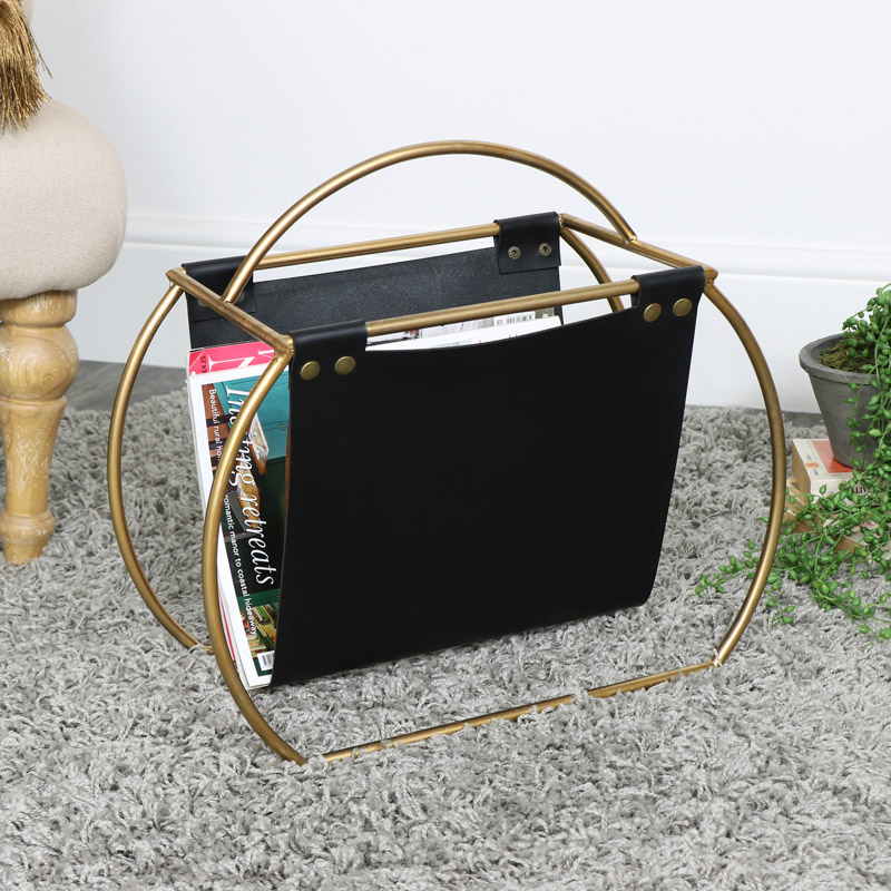 Gold Magazine Rack