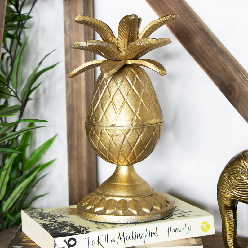 Gold Pineapple Ornament
