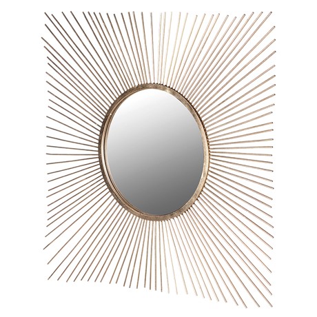 Gold Square Sunburst Mirror Melody Maison Gold Square Sunburst Mirror Melody