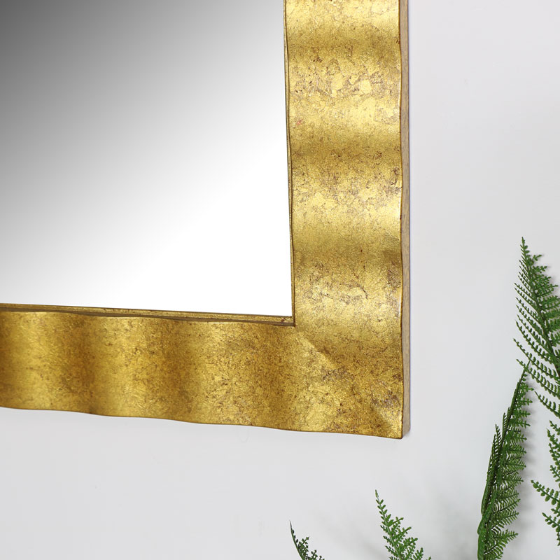 Gold Wall Mirror 76cm x 91cm