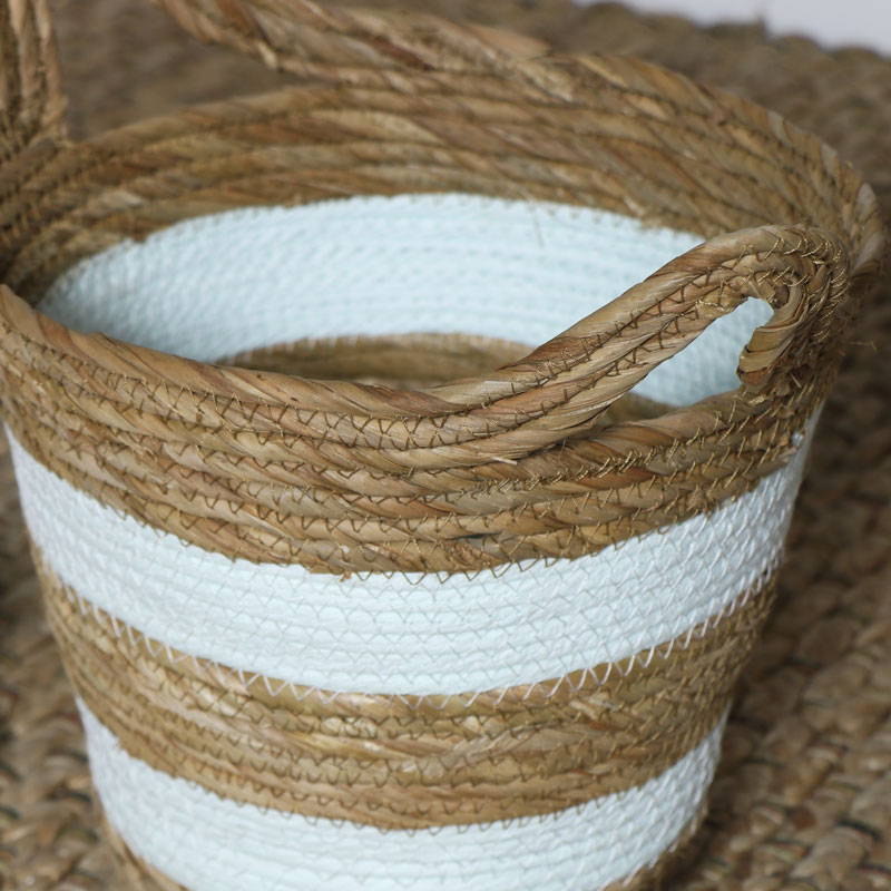 Green Seagrass Basket - Small