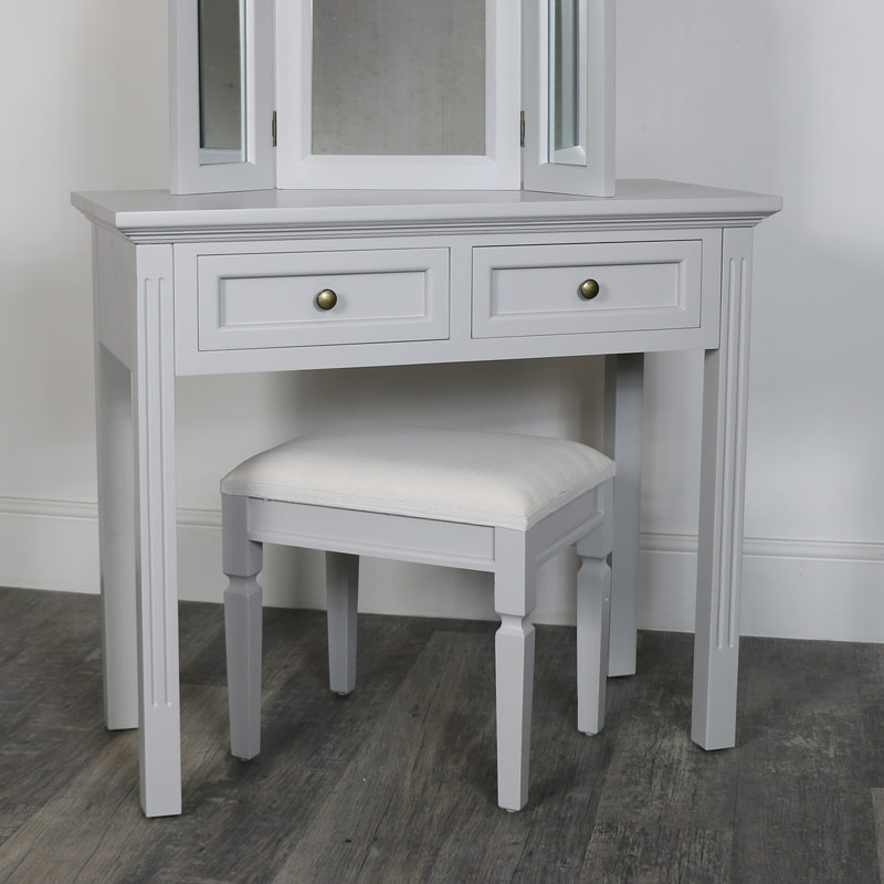 Grey Console/Dressing Table - Daventry Dove-Grey Range SECONDS ITEM