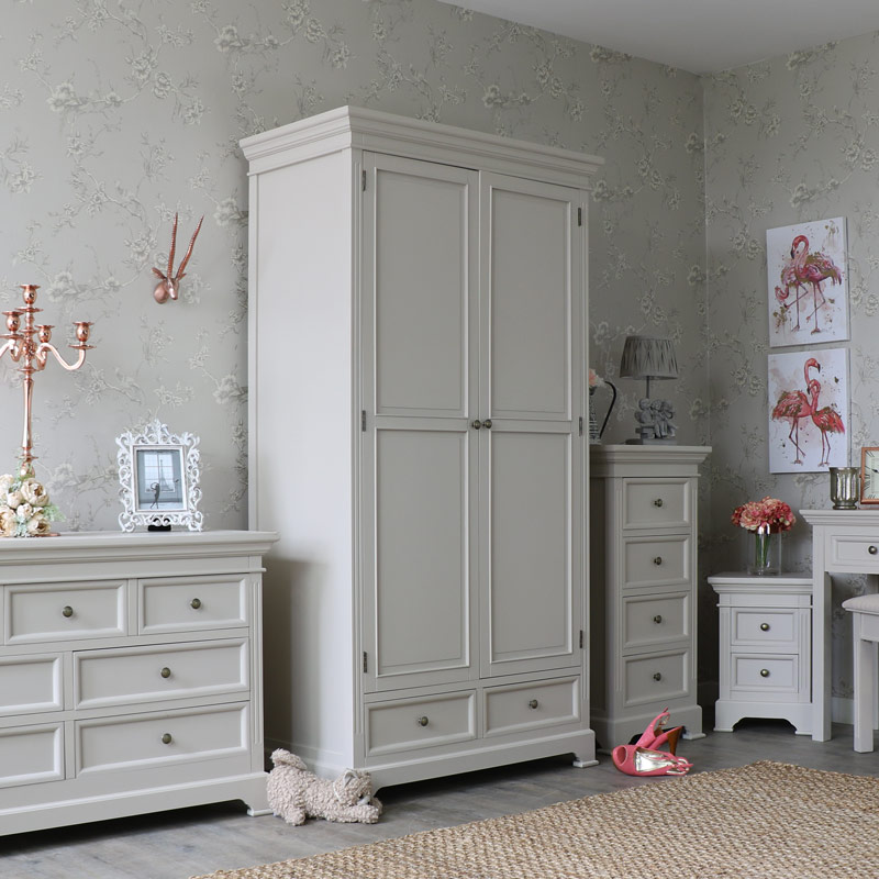 Grey Double Wardrobe - Daventry Range